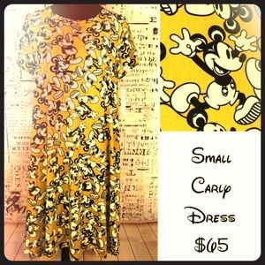LulaRoe Mickey Carly Dress - S